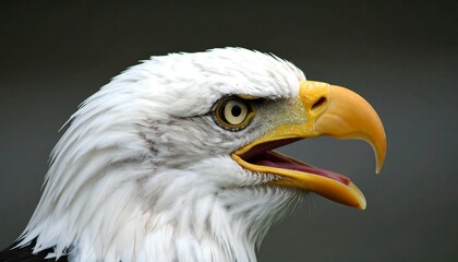 Obraz premium Close-up profile of an eagle's head (1)