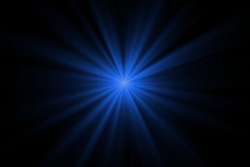 Magic Sunburst with Glowing Colorful Rays