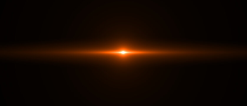 Red Laser Light Beam