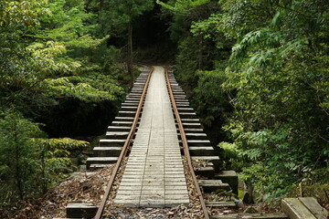 Single bridge on the trolley road