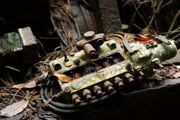 old car engine