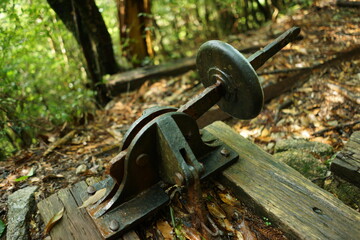 rusty metal chain