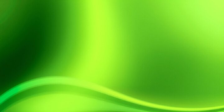 Abstract green gradient flowing fabric with soft light
