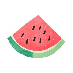 Watermelon illustration colorful fruit.