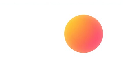 Vibrant gradient oval shape on a white background