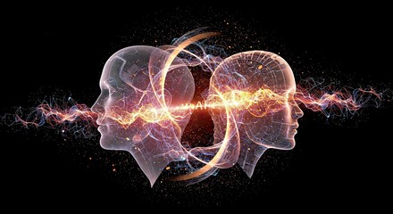 Continuous Creative Flow Infinity Symbol of Human and AI
