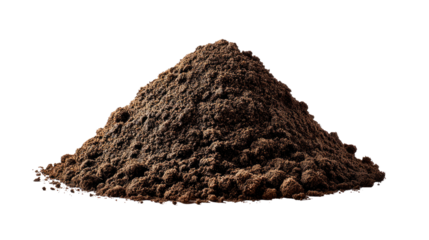 Pile of Dark Soil: A rich pile of dark soil, brimming with organic matter and potential for growth.