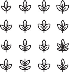 Abstract geometric shape silhouette isolated on white background