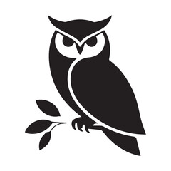 Obraz premium owl sitting on branch
