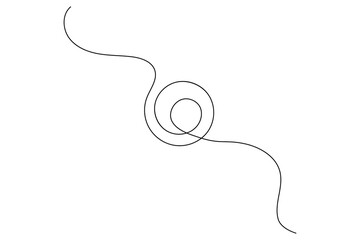 Search icon continuous one line drawing and minimalist style isolate outline vector illustration
