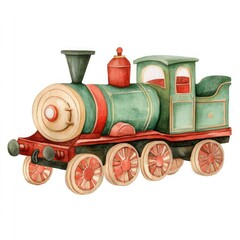 Naklejka premium Toy train engine