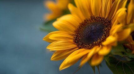 Obraz premium Close-up view of a vibrant sunflower.