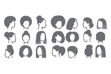  Afro Girl Silhouettes – Natural Hair, Curly Hairstyles, and African Beauty Icons