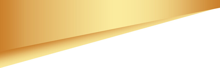 Wavy shape for banner design. Abstract golden element. Curve border and header for website...