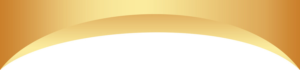 Wavy shape for banner design. Abstract golden element. Curve border and header for website template. Luxury bottom and separator decoration for certificate