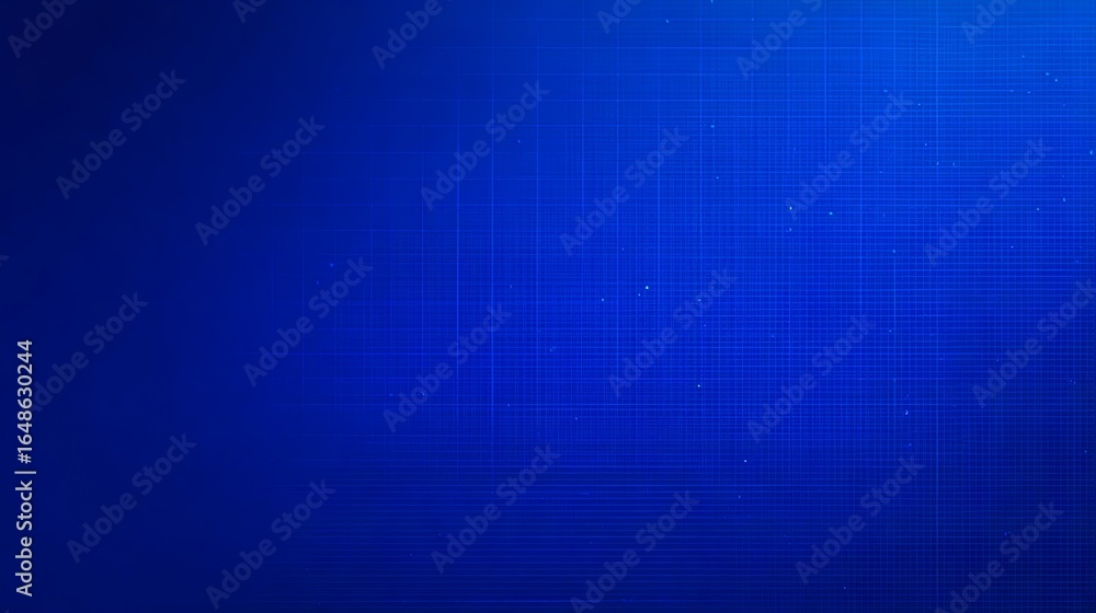 Poster abstract blue grid pattern background with subtle particle dust effects