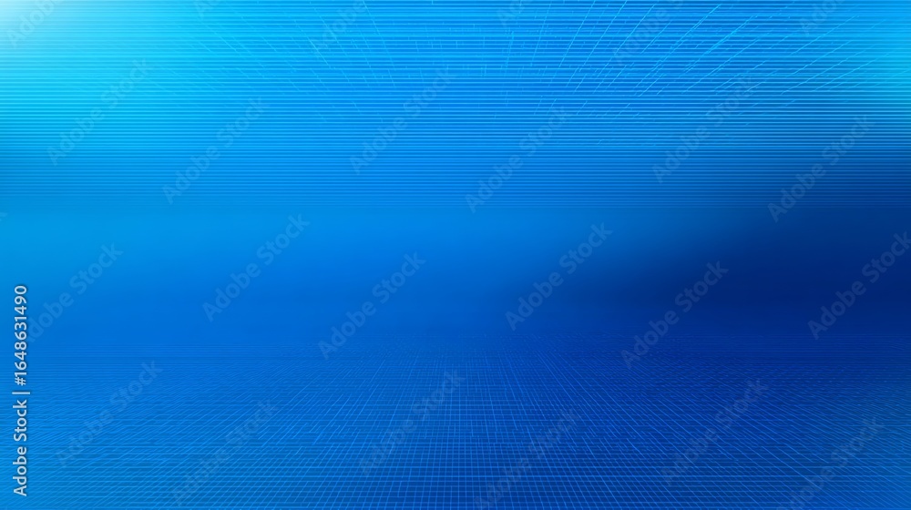 Poster abstract blue gradient background with grid lines for technology presentation