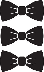 Minimalist Bow Tie Silhouette Vector  Classic Black Formal Accessory Icon for Logo Design, Party Invitations, Event Branding, and Elegant Fashion Graphics