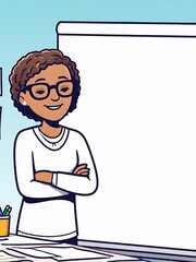 Teacher in classroom