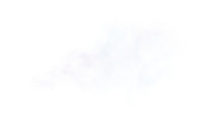 Thick white exhaust smoke cloud trail isolated from aircraft or vehicle with combustion engine