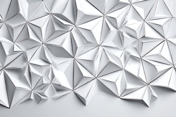 Abstract geometric pattern of interlocking white triangles