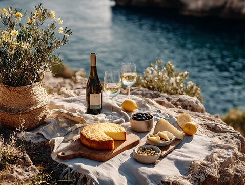 lunch about to be served aboard a yacht outside barbeque party luxurt sailboat cruise ship vacation food breakfast on suite balcony table in room service seafood platter mediterranean restaurant