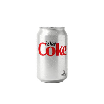 diet coke soda can isolated on white png