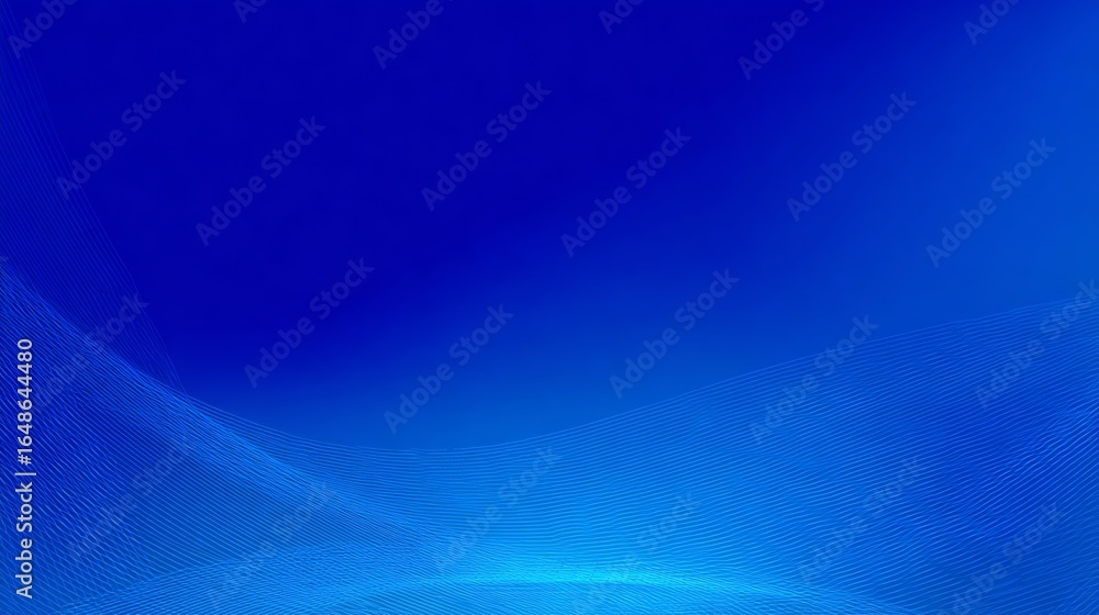 Poster abstract blue wavy lines background with elegant gradient design element