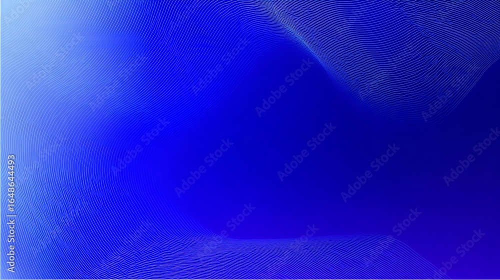 Poster abstract blue gradient background with wave pattern for modern design