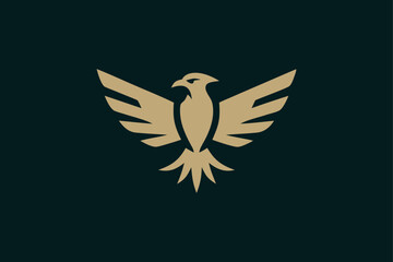 Falcon logo symbol Vector Art, Icons, and Graphics for designers