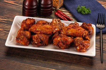Hot and spicy Buffalo chicken wings