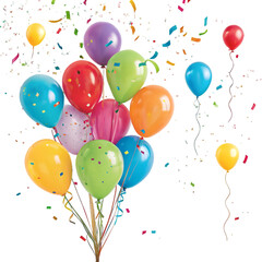 colorful balloons celebration festive party backer
