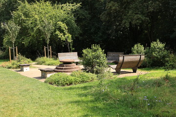 Blick in den Stadtgarten von Waltrop im Ruhrgebiet