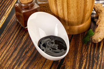 Asian unagi sauce in the bowl