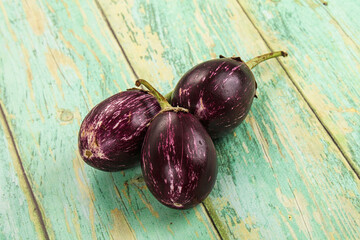 Small round asian eggplant for cooking