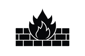 firewall vector icon
