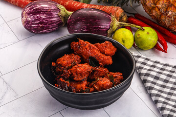 Indian cuisine spicy Chicken 65
