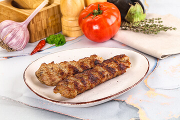Beef kebab minced meat shashlik