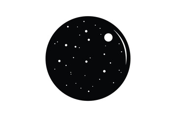 full moon vector icon