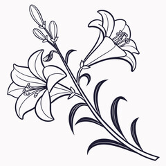 abstract floral background with antirrhinum majus