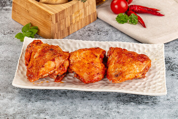 Baked marinated crispy chicken tighs