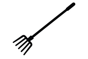 garden rake vector icon