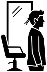 Trimmer for precise cutting and styling with adjustable blade in a beauty salon setting naturally