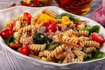 Italian pasta salad with tuna