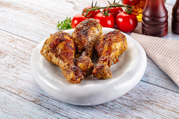 Baked chicken drumsticks with spices