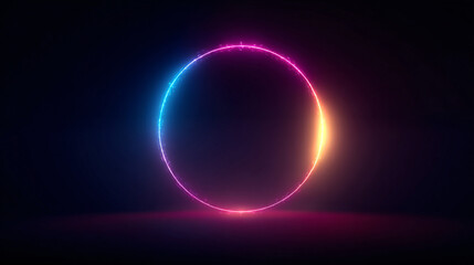 Obraz premium Dazzling Illumination: Glittering Circles of Light, Shimmering Sparkles, and Enchanting Particles for Dynamic Backgrounds 