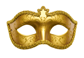 elegant golden masquerade mask with ornate designs perfect for costume parties and events