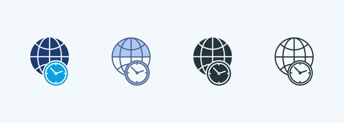 Global Time Multiple Style Icon Collection