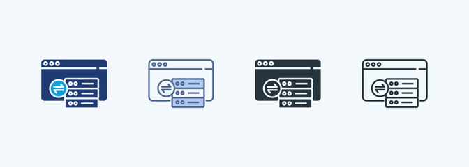 Data Transfer Multiple Style Icon Collection