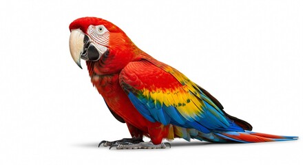 Fototapeta premium parrot on white background isolated